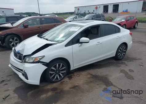 2014 Honda Civic Ex-L from USA, damaged, VIN 19XFB2F95EE018904